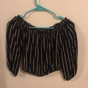 Brandy Melville cropped stripped top